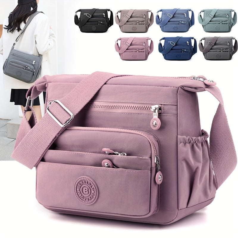 Chic Black Nylon Crossbody Bag for Women