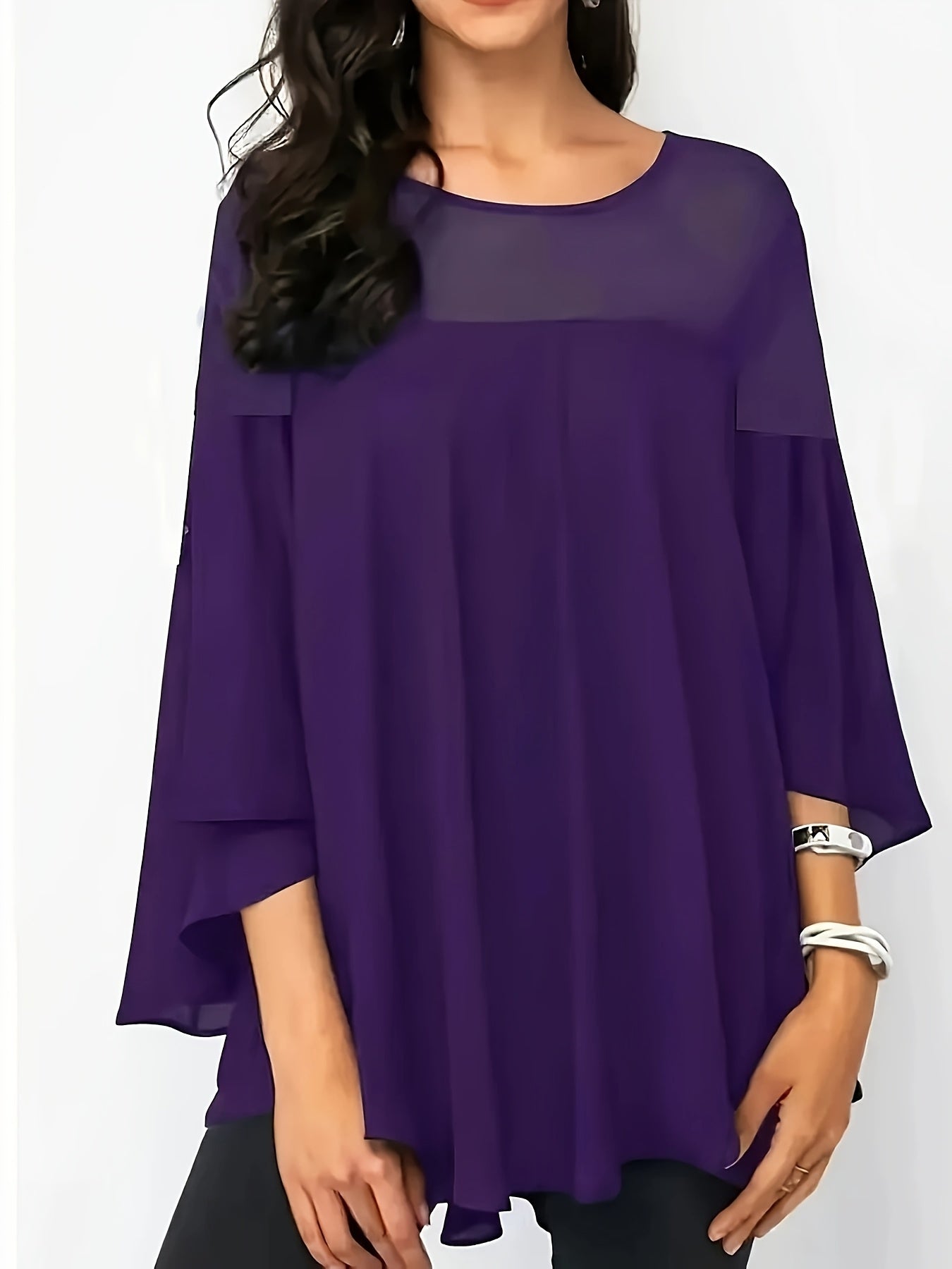Vibrant Green Short Sleeve Blouse with Lace Trim
