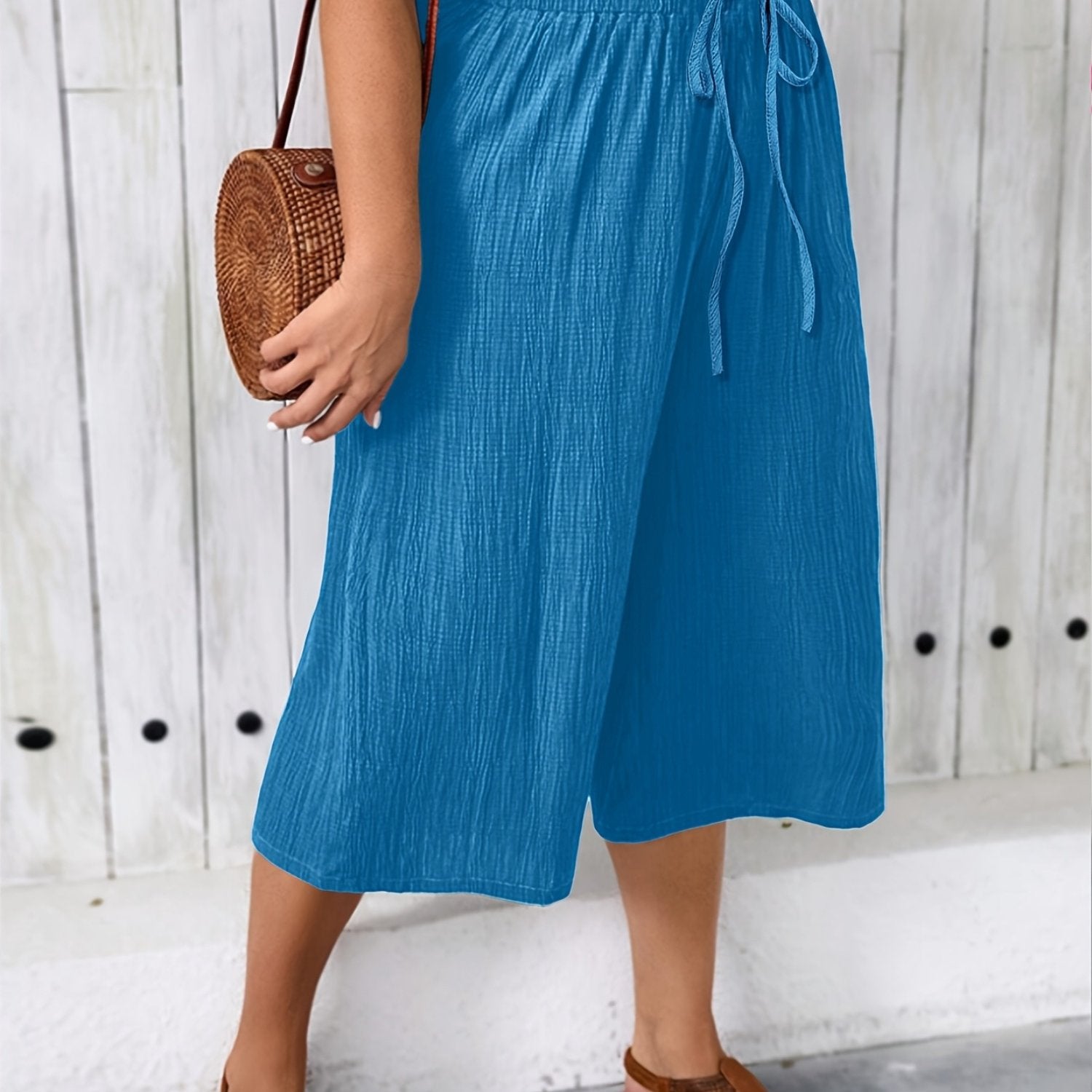 Plus Size Women's Wide Leg Pants