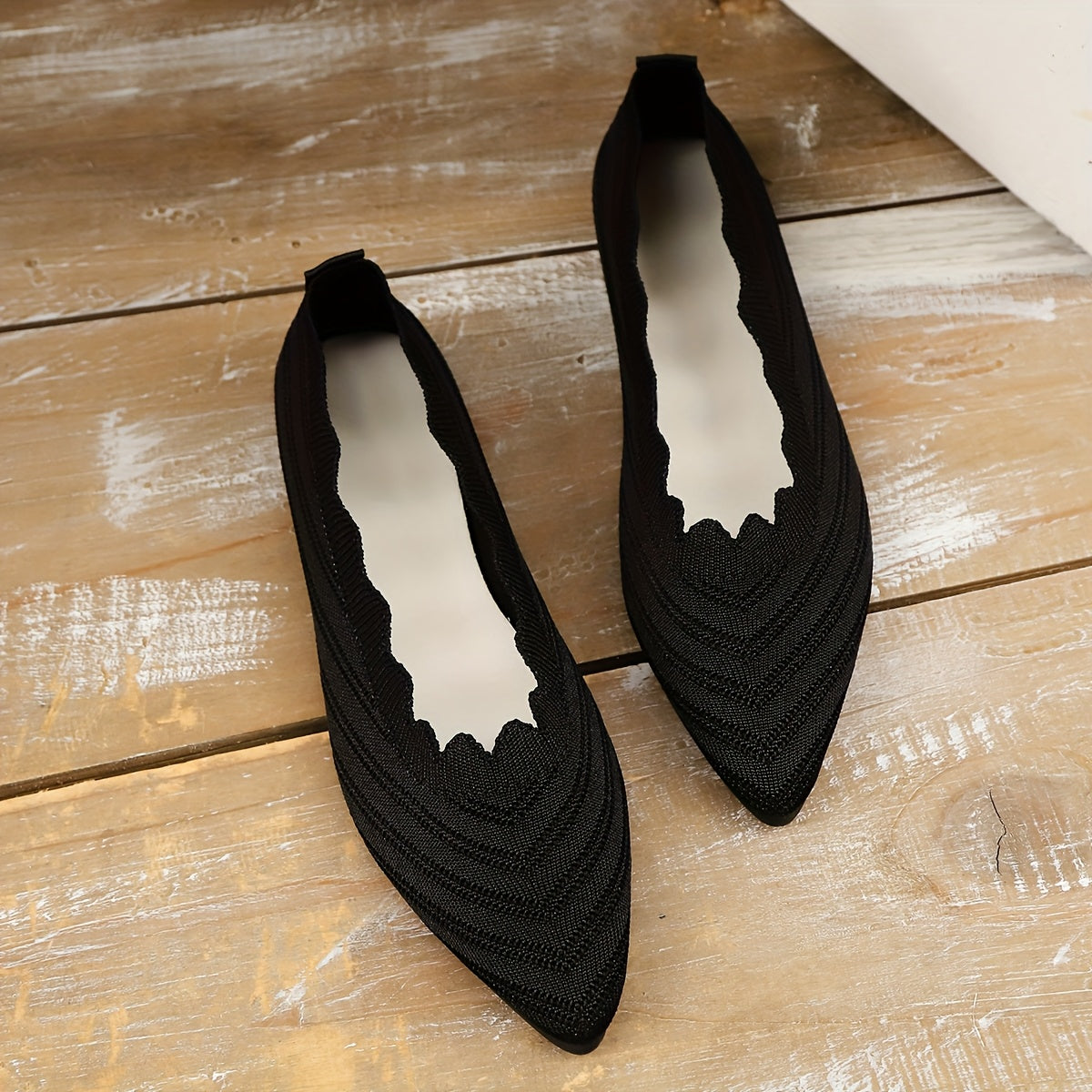 Women's Pointed Toe Flat Shoes, Comfortable Soft Sole