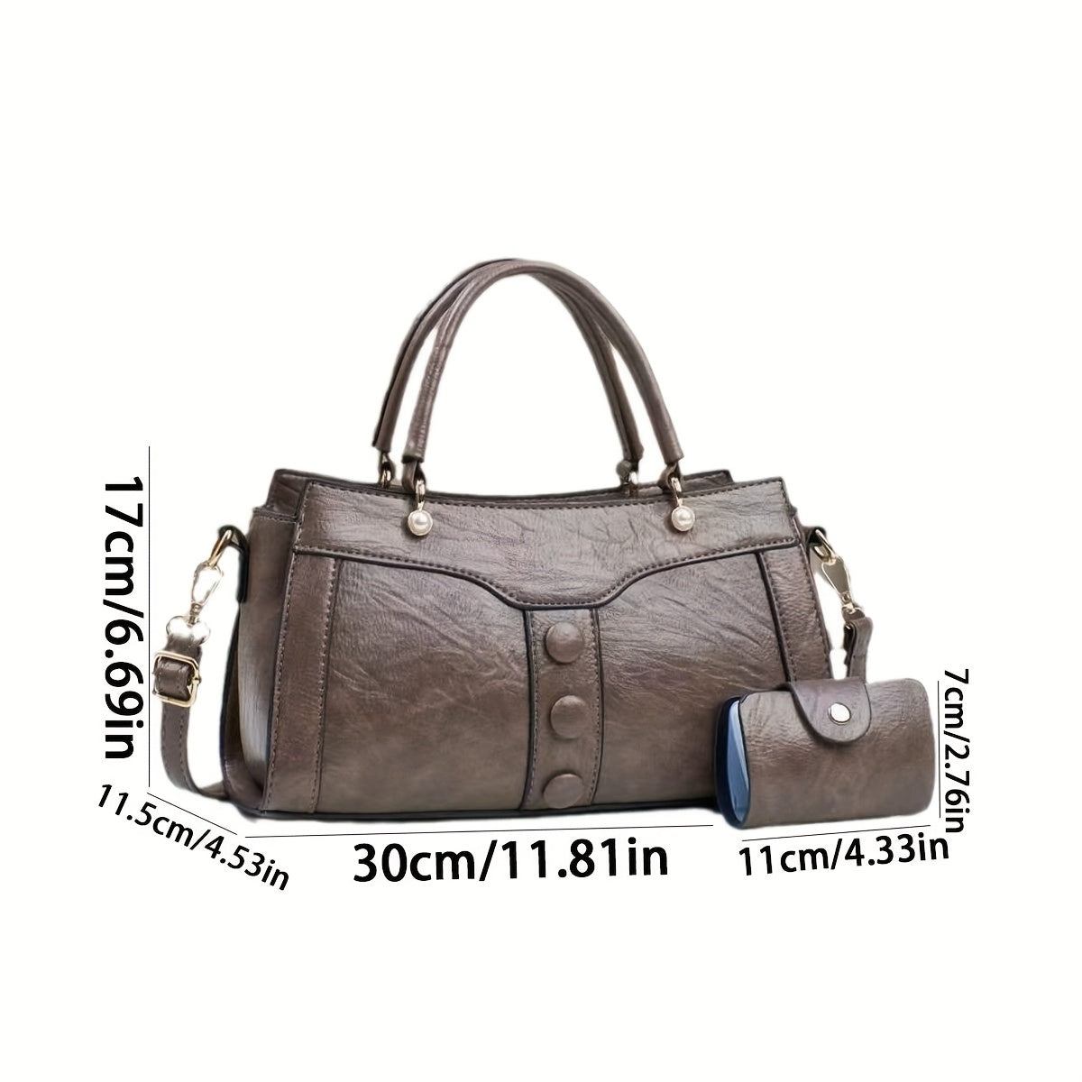 Women's Elegant Beige Synthetic Crossbody Bag with Golden-Tone