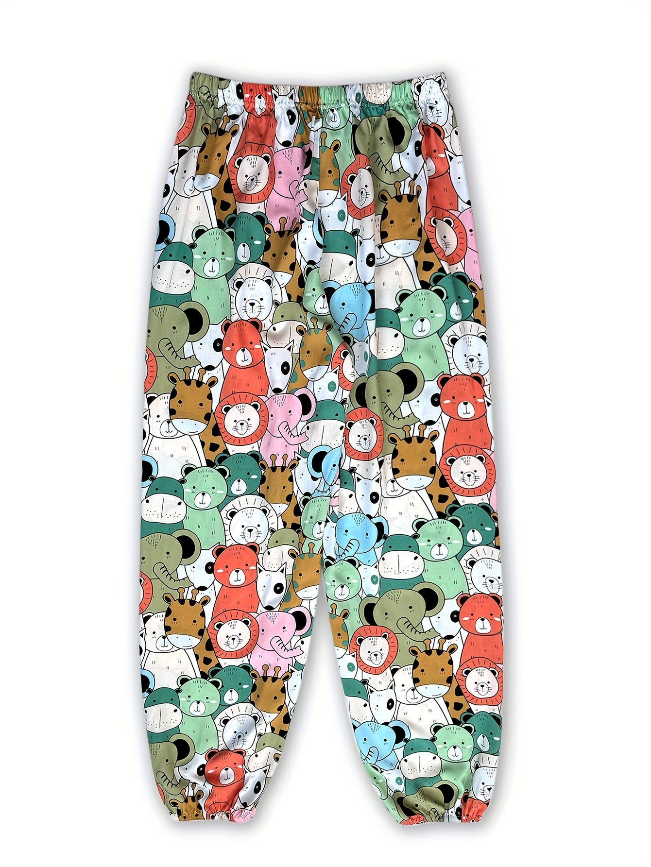 Women's Loose Fit Wide Leg Flare Pants with Print