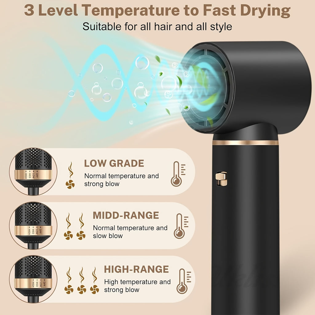 Blow Dryer Brush 12.7cm Hair Dryer Automatic Curling Wand Hair Straightener