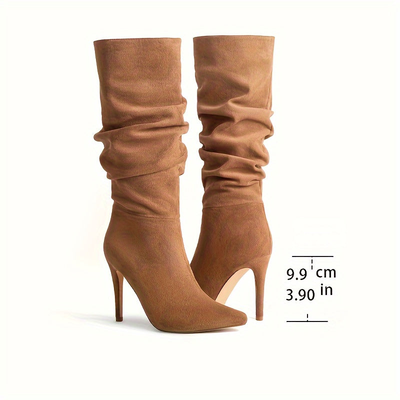 Stylish Women's Long Boots Side Zipper