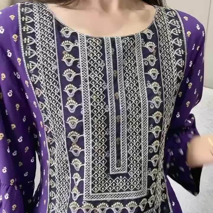 Embroidered Vintage Bohemian Maxi Dress for Women