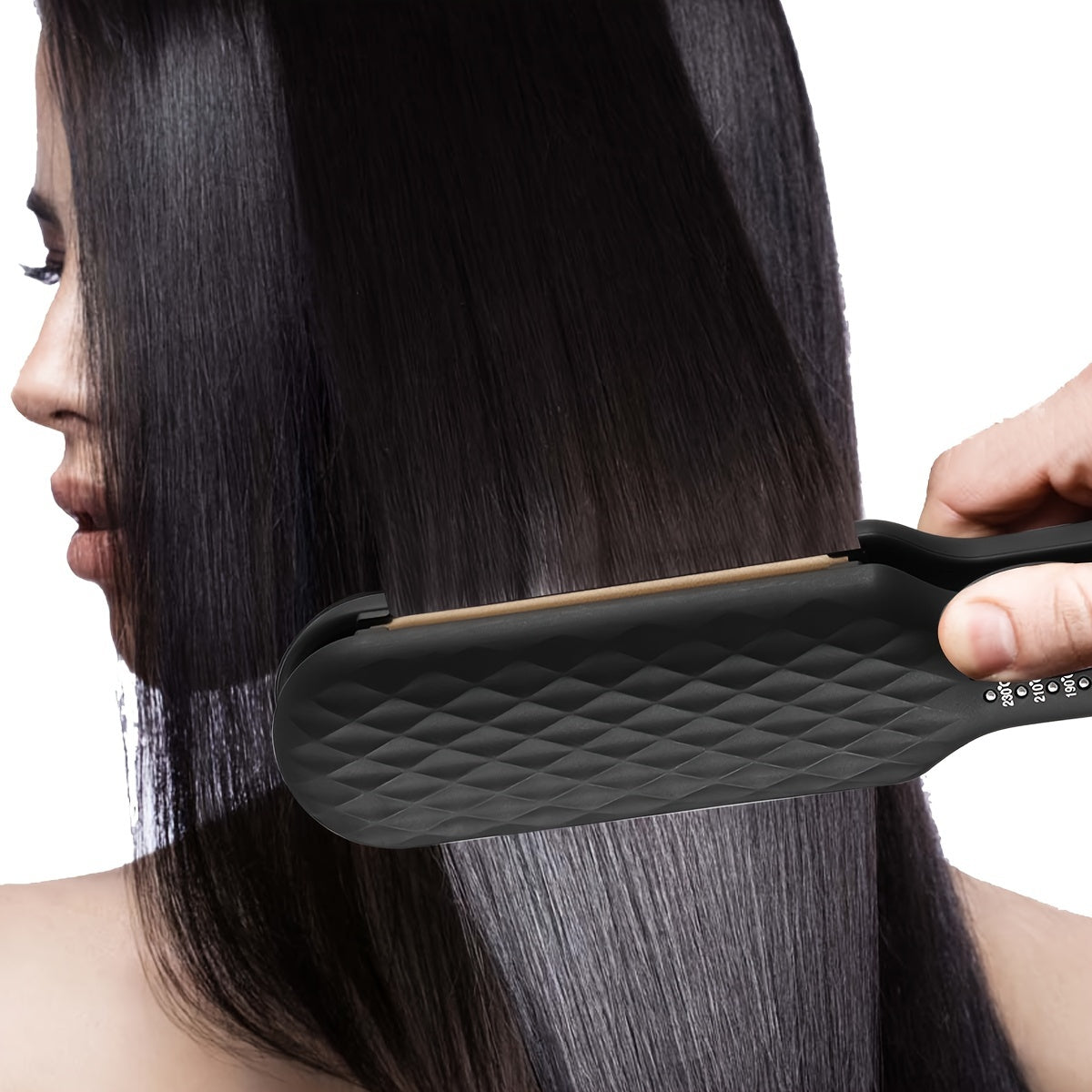 Straight Curl Two-in-One Without Damage to Hair