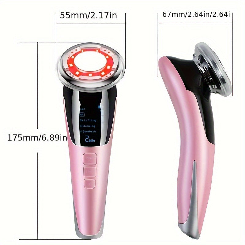 Facial vibrating massager cleaning mode, deep care