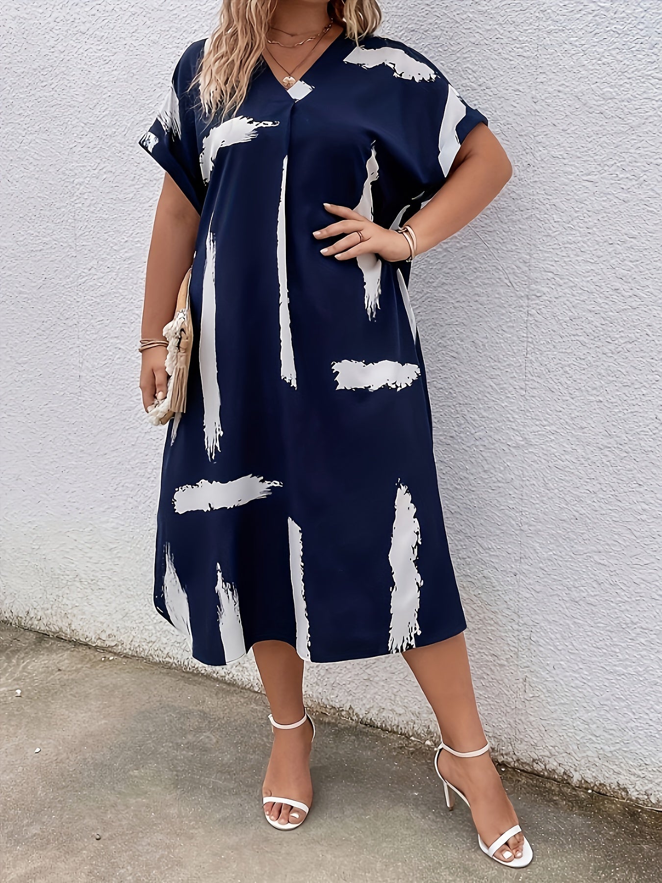 Plus Size Dress-j212, Curvy's clothing
