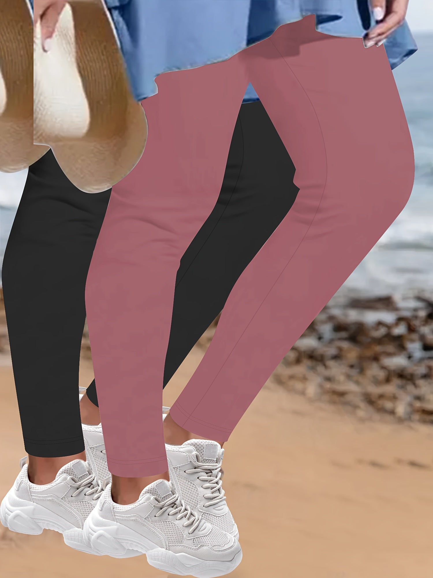 2pcs Elegant Leopard Print Skinny Leggings