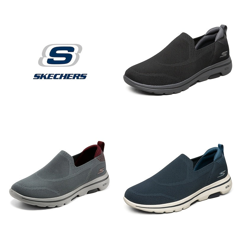 Skechers Women's Breathable Mesh Slip-On Sneakers - Lightweight Comfortable Casual Shoes with Anti-Slip EVA/Rubber Sole