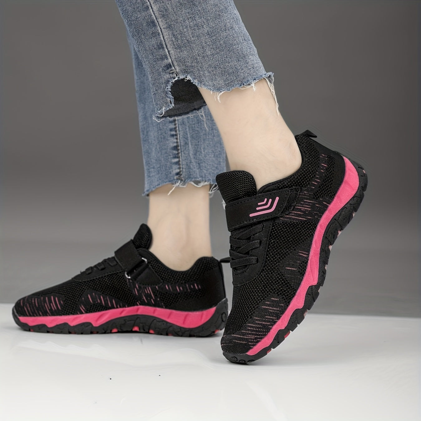 Non-Slip Gray Breathable Mesh Women's Sneakers