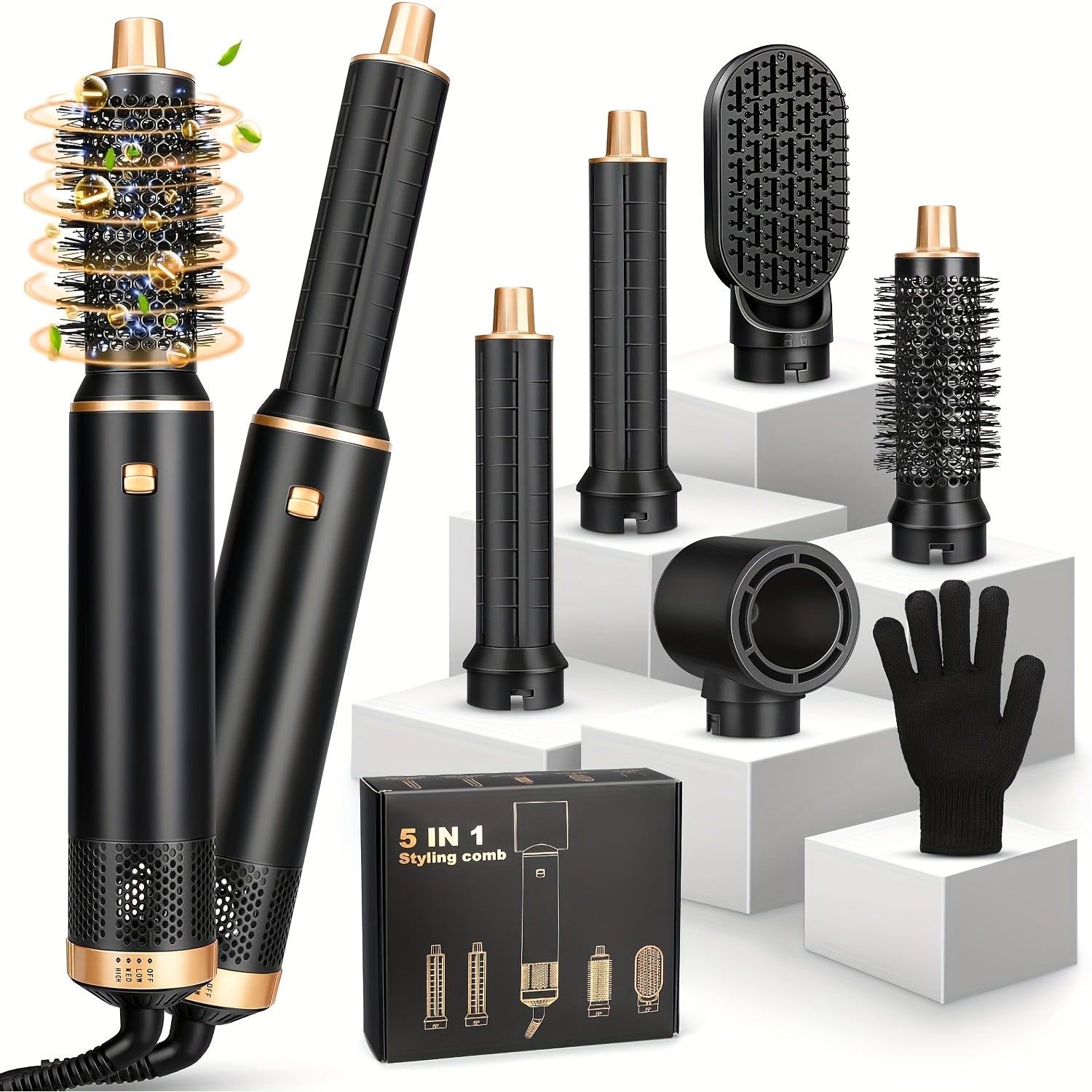 5in 1 Hair Styler, Ionic Hair Dryer & Blow Dryer Brush