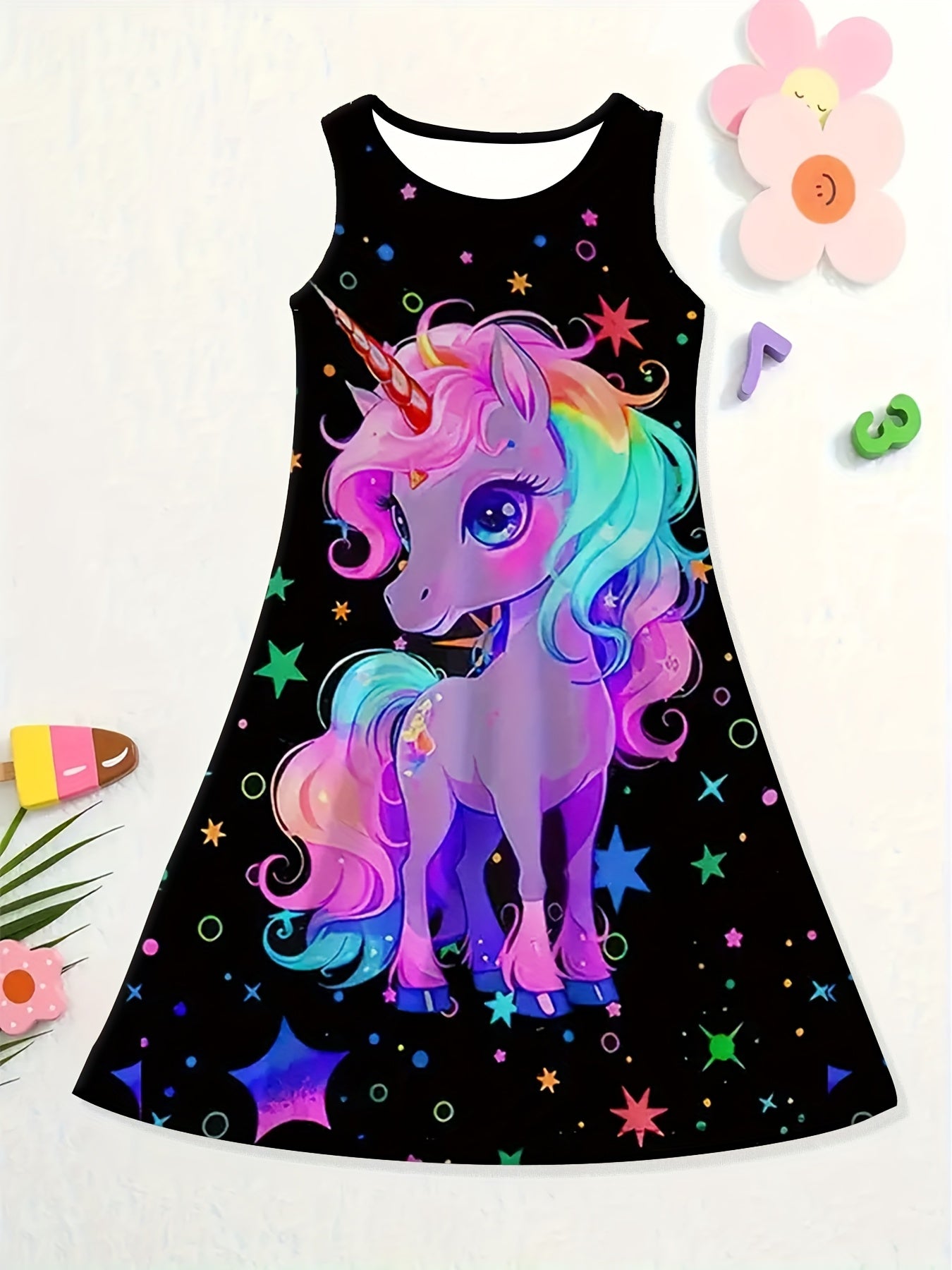 3pcs Summer Casual Dress for Girls