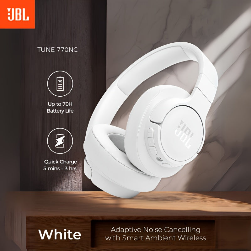 Tune 770NC - Adaptive Noise Cancelling with Smart Ambient Wireless Over-Ear Headphones, Wireless 5.3