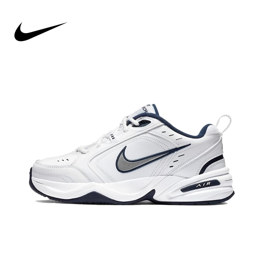 Nike Men's & Women's Retro Low-Top Sneakers - White & Navy Blue Classic Lace-Up Casual Sneakers with Cushioned Comfort