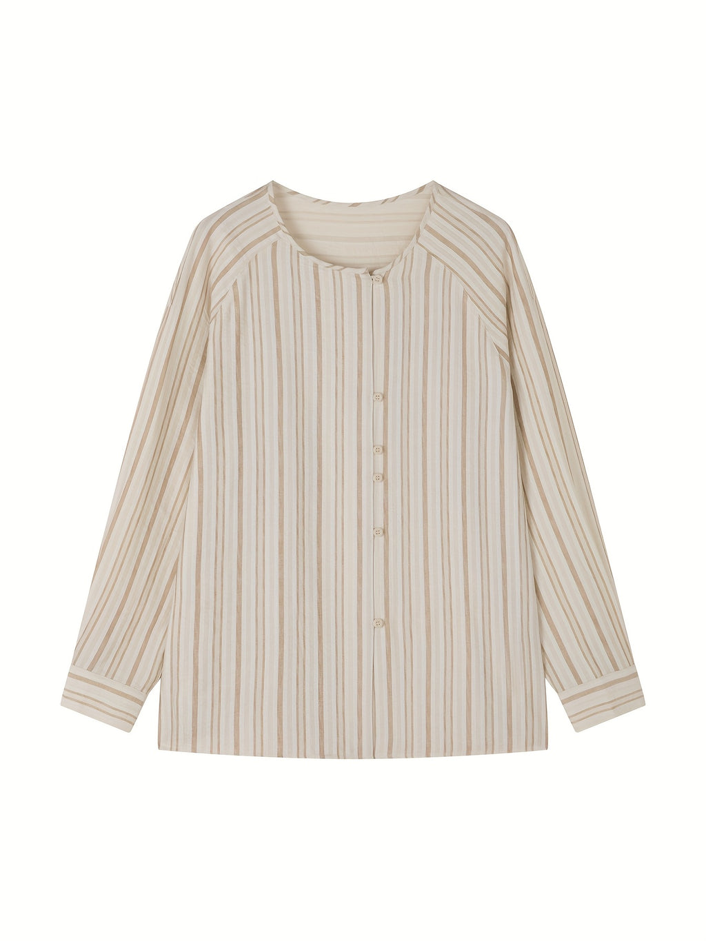 Commuting & Artistic Feel Shirt Features a Color-Striped Design That Mimics