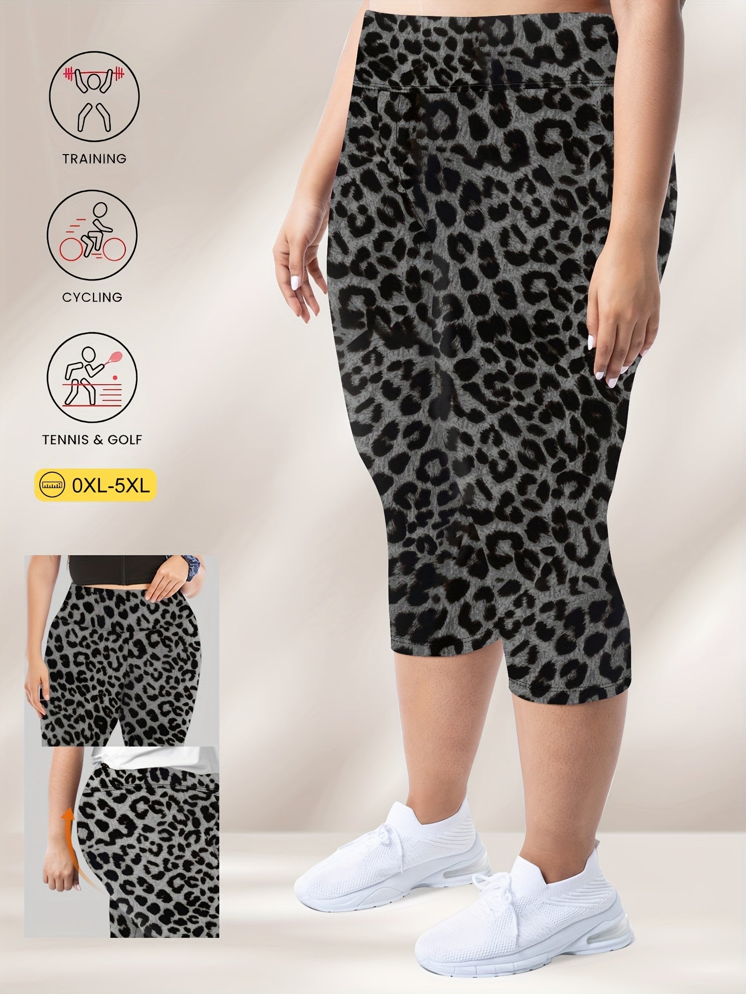 High-Waisted Plus Size 7-Inch Leggings