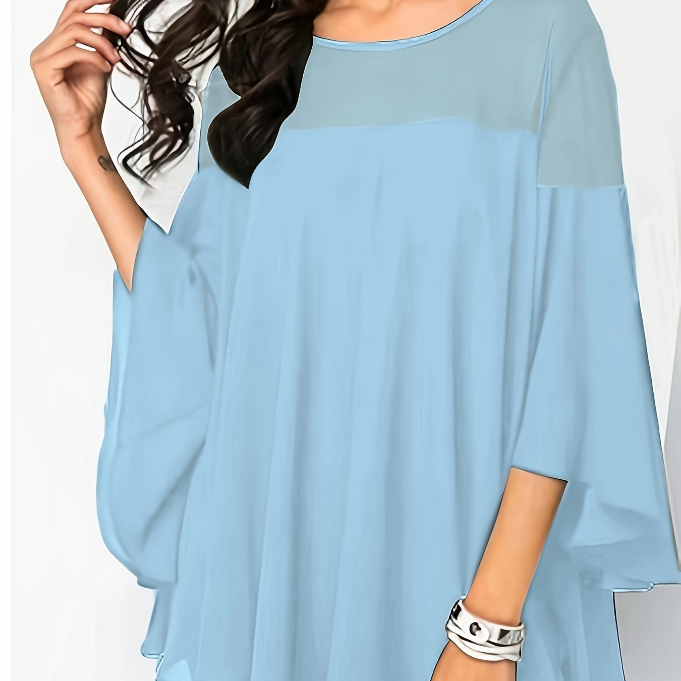 Vibrant Green Short Sleeve Blouse with Lace Trim