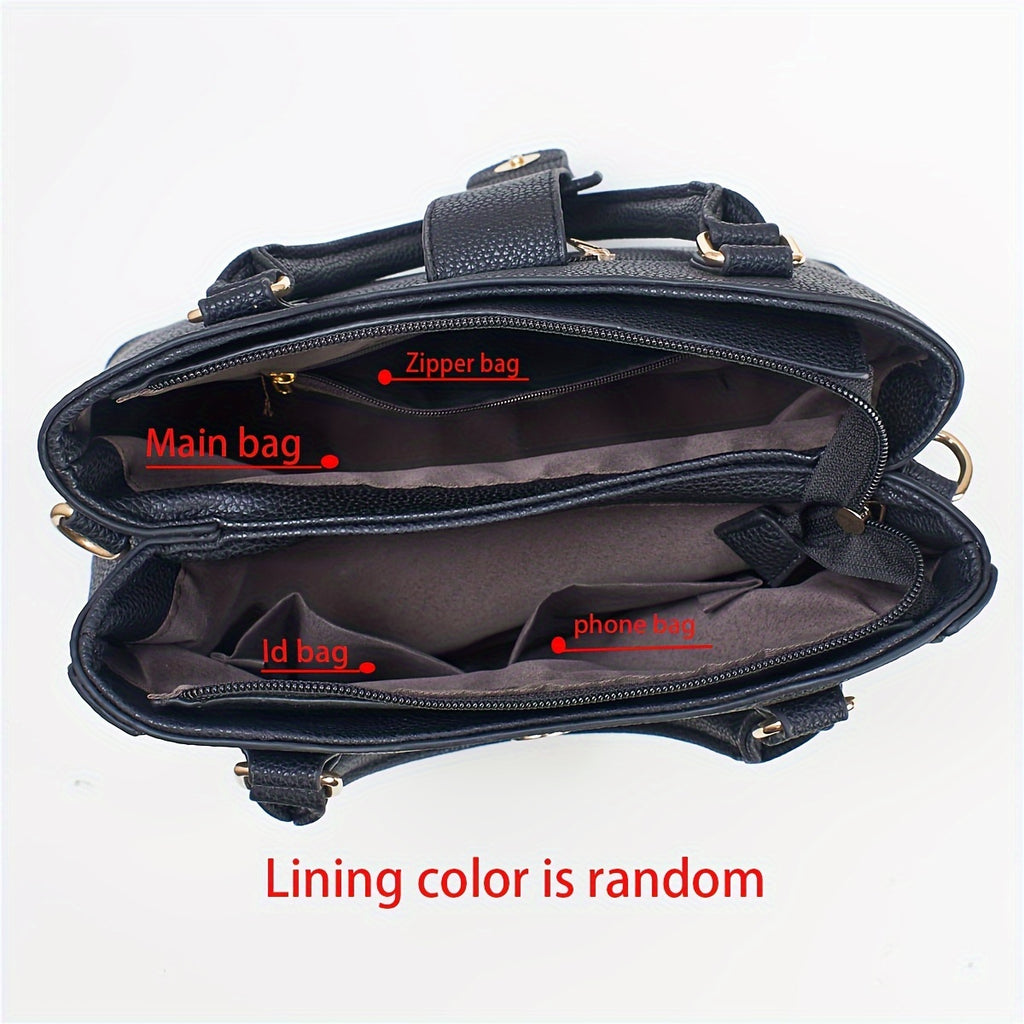 Two-Piece Set Fashion Plaid Shoulder Bag