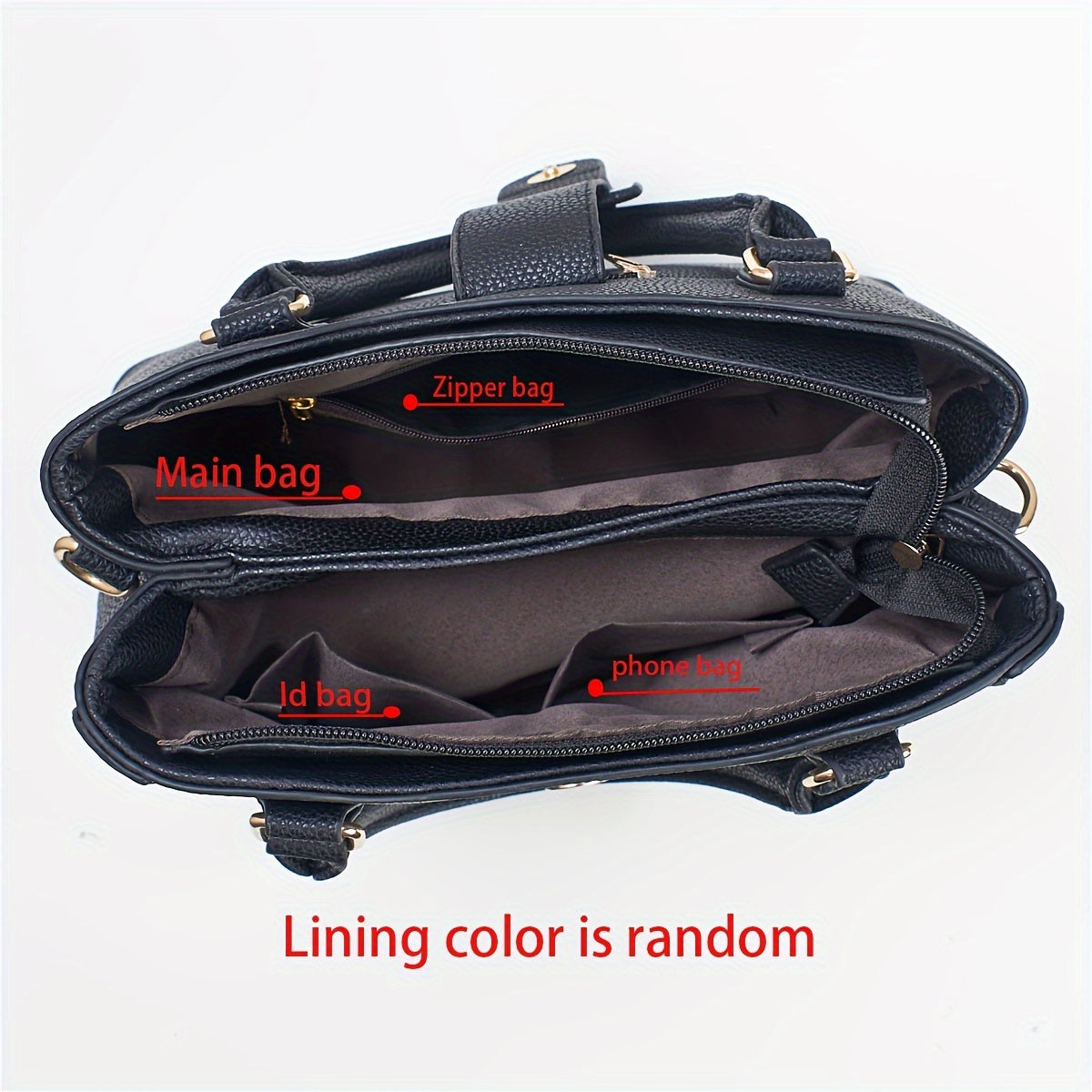 Two-Piece Set Fashion Plaid Shoulder Bag