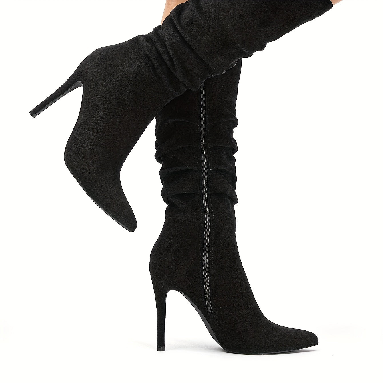 Stylish Women's Long Boots Side Zipper