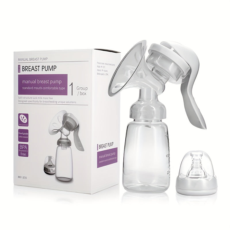 Manual Breast Pump – Painless, Portable, Chemical-Free with High Suction