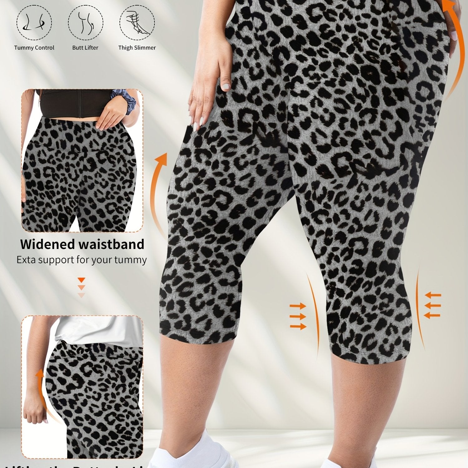 High-Waisted Plus Size 7-Inch Leggings