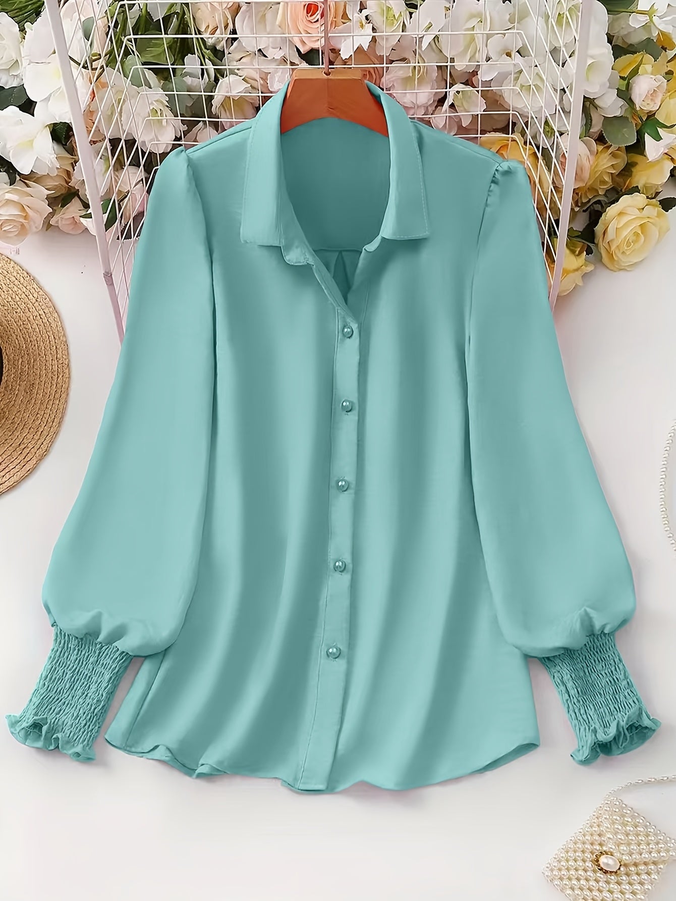Elegant Women's Plus Size Shirt