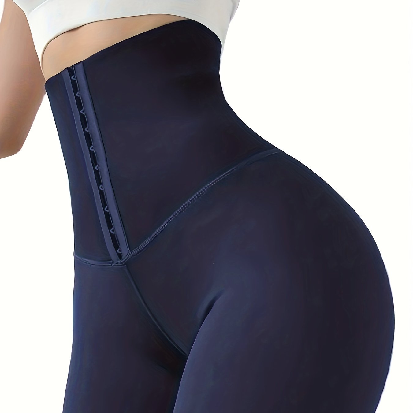 High Waist Skinny Fitness Solid Legging, Butt Lifting Tummy Control