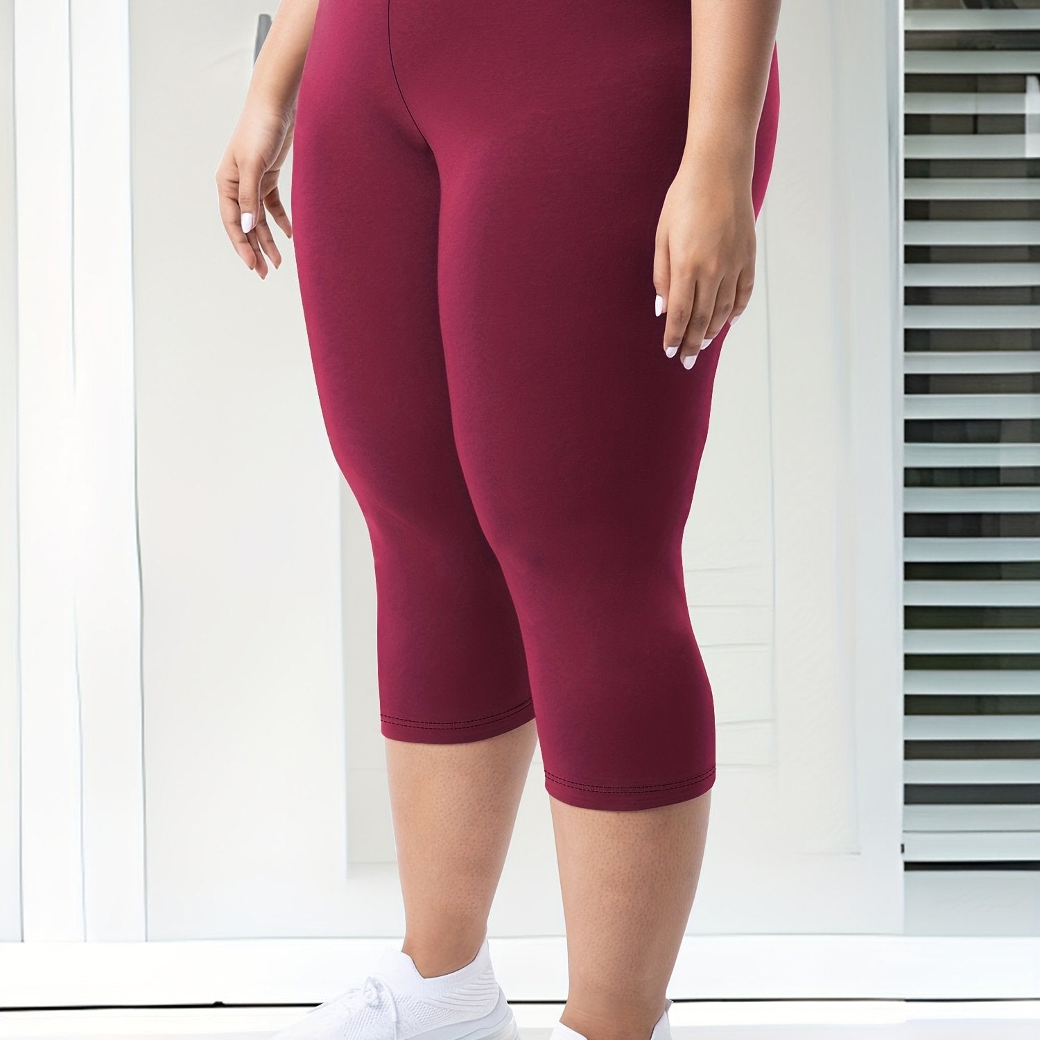 Plus Size High-Waisted 7/8 Leggings