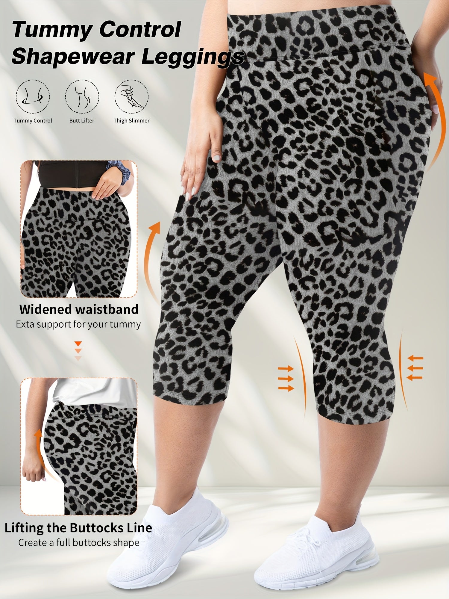 High-Waisted Plus Size 7-Inch Leggings