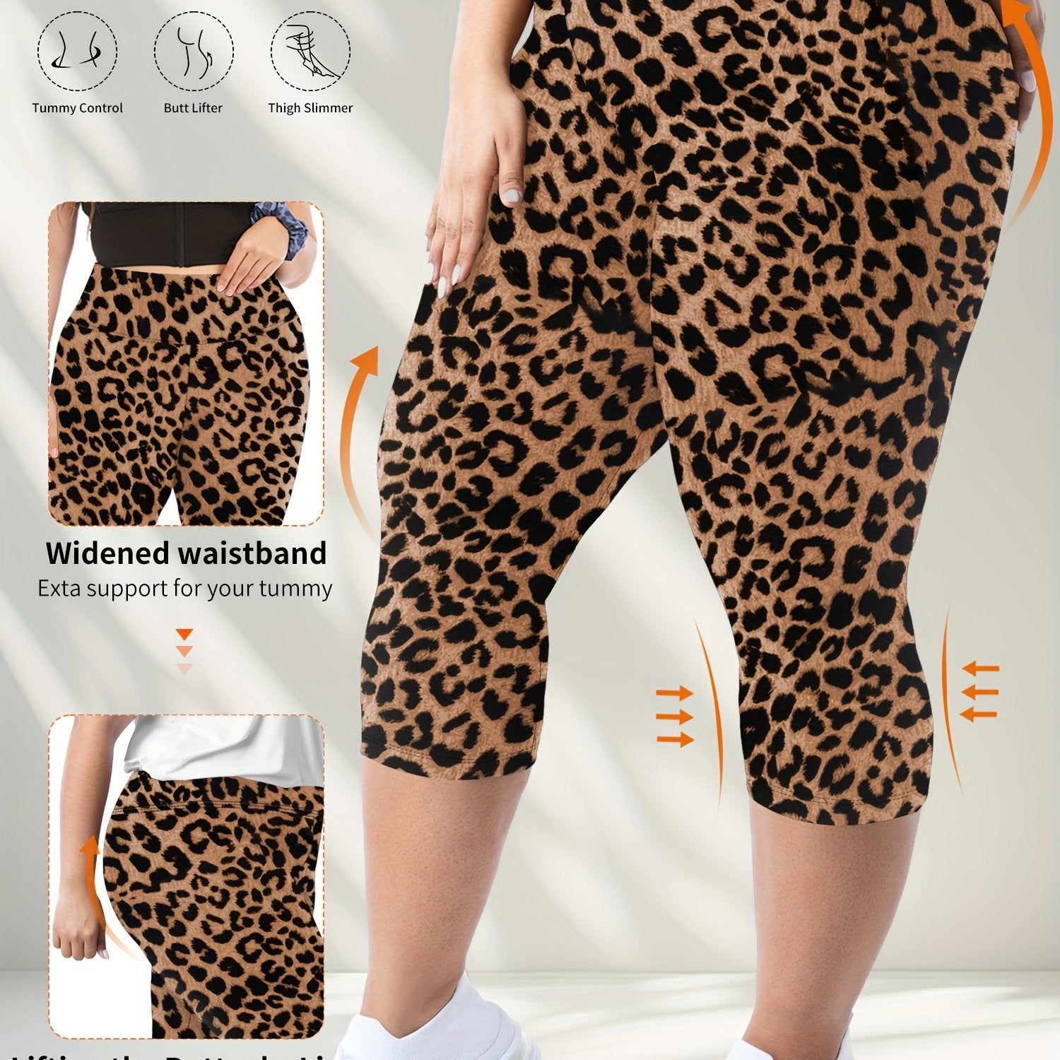 High-Waisted Plus Size 7-Inch Leggings