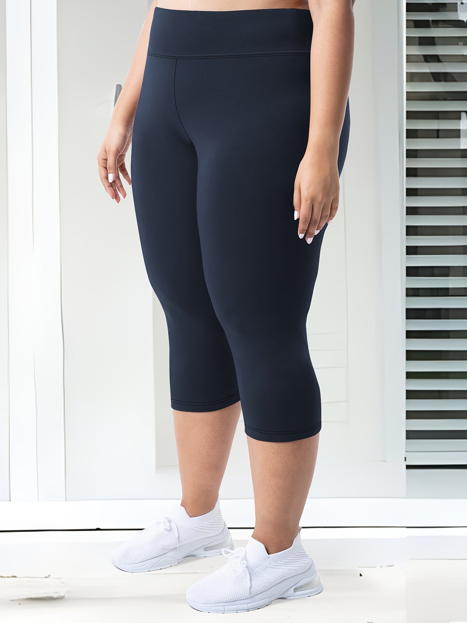Plus Size High-Waisted 7/8 Leggings