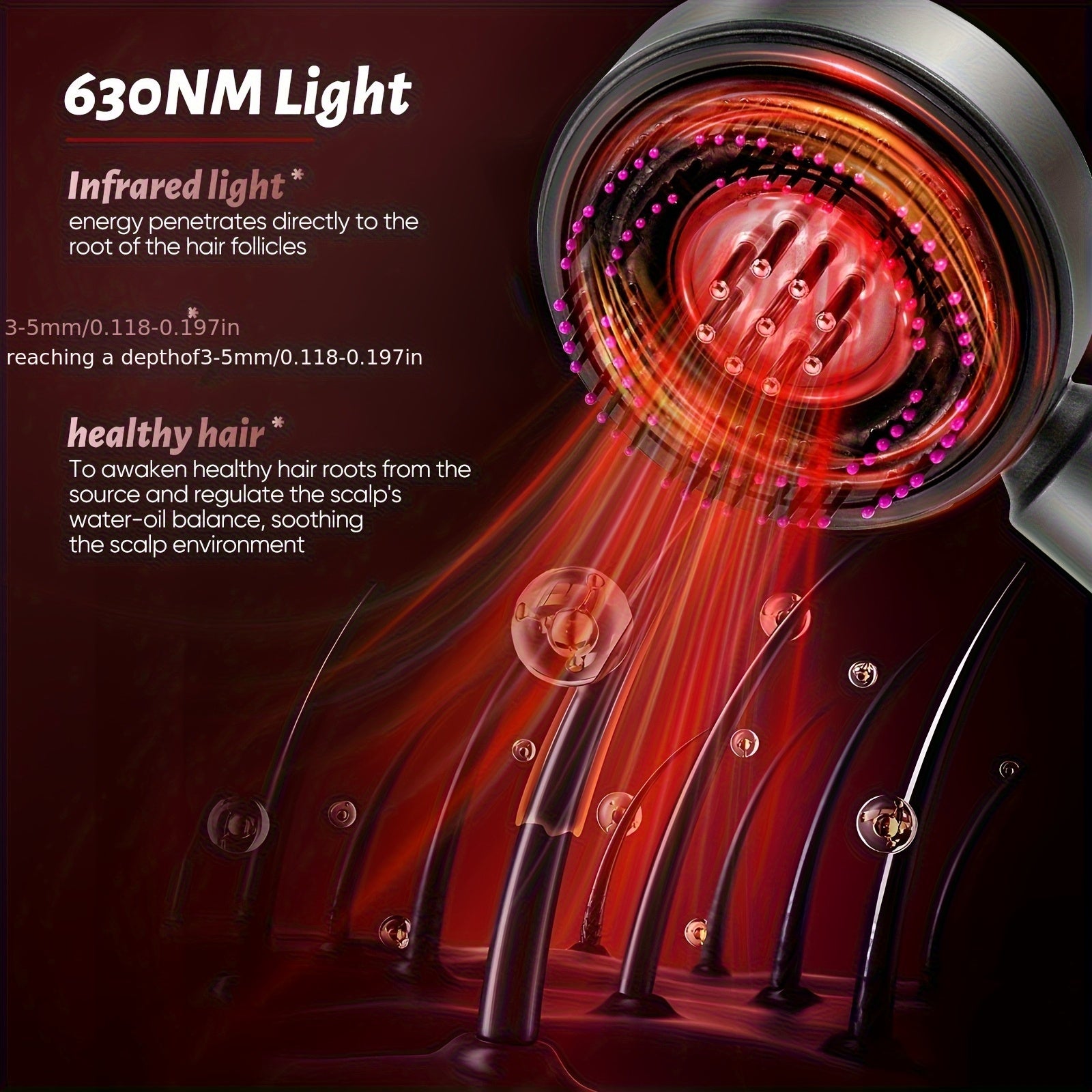 Scalp Massage Brush, Hair Straightening Comb, 3-in-1