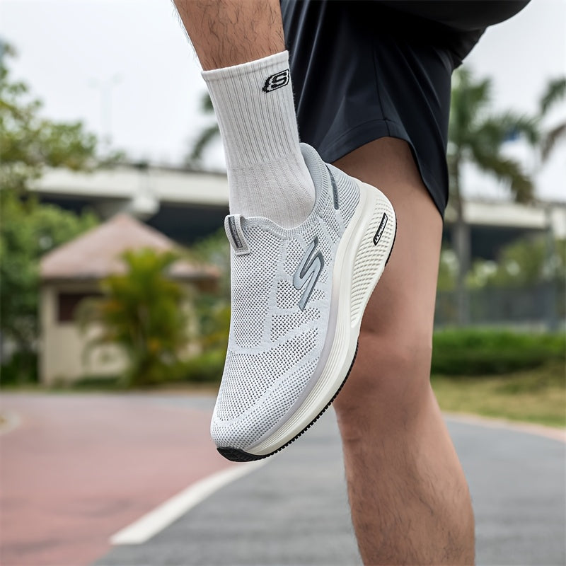 Skechers Men and Women Breathable Mesh Slip-On Sneakers - Lightweight Casual Sneakers with EVA Cushioned Sole