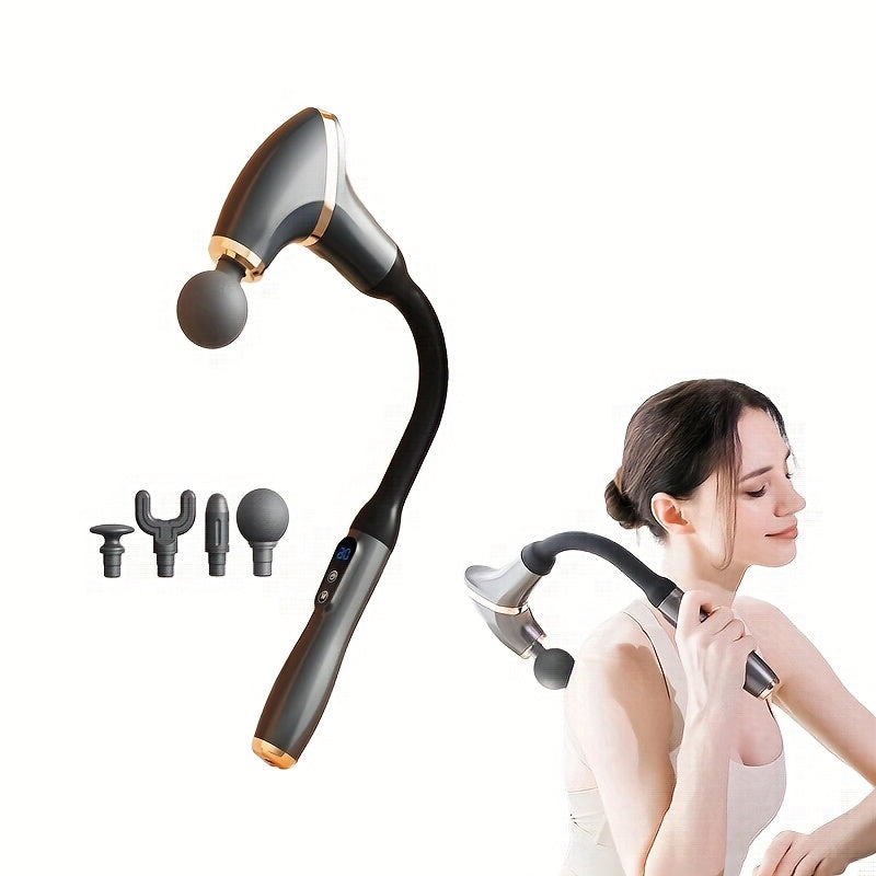U-shaped Electric Percussion Gun with Four Massage Heads