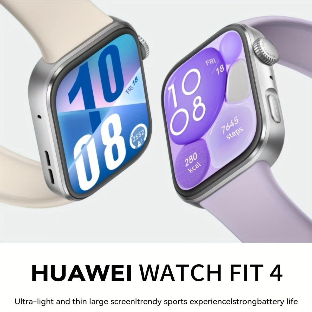 HUAWEI Fit4 Smartwatch - Asian Version, Wireless 5.2, 4.62cm HD Display, 5.03cm AMOLED, 24/7 Battery