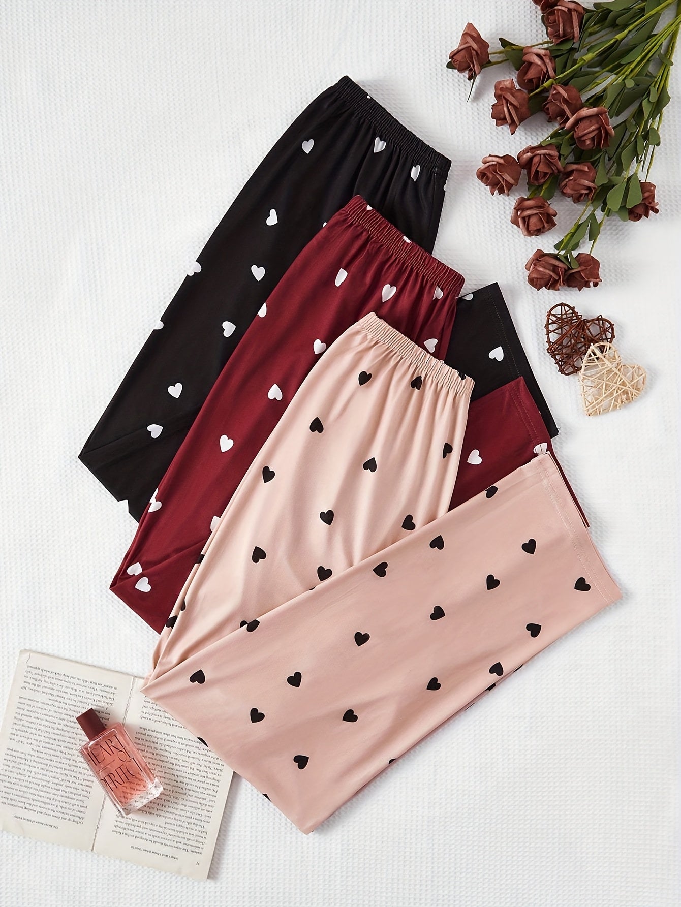 Three-piece set of Women's new soft all-season pajamas