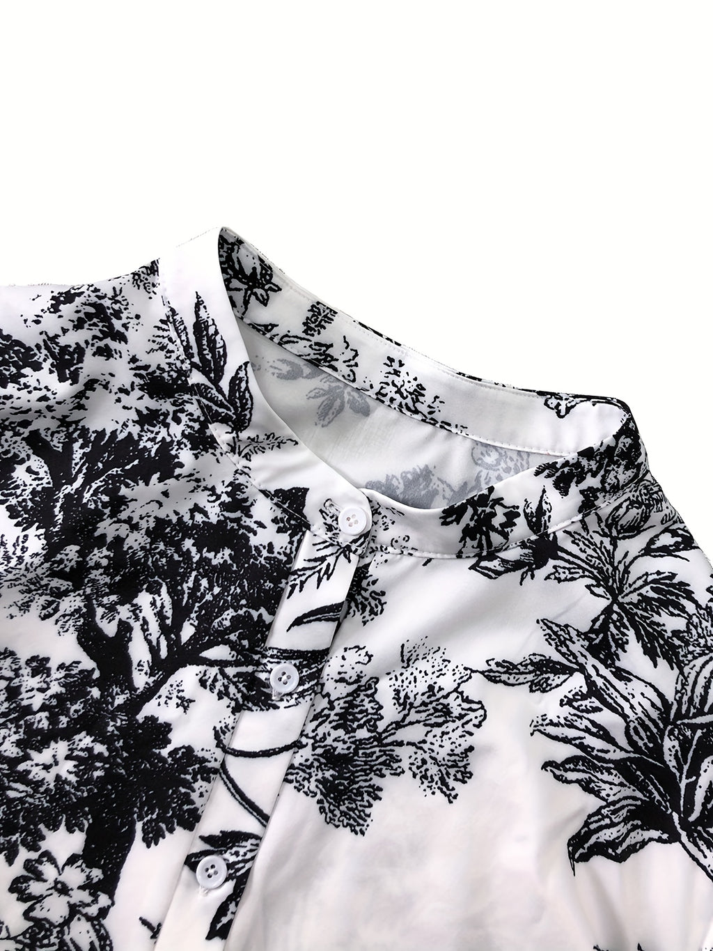 Plus Size 2pcs Set, Fashion Women's Floral Print Shirt Cardigan Top