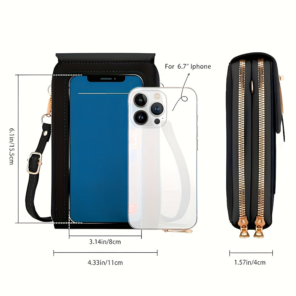 Women's Stylish Casual Touchscreen Crossbody Phone Bag