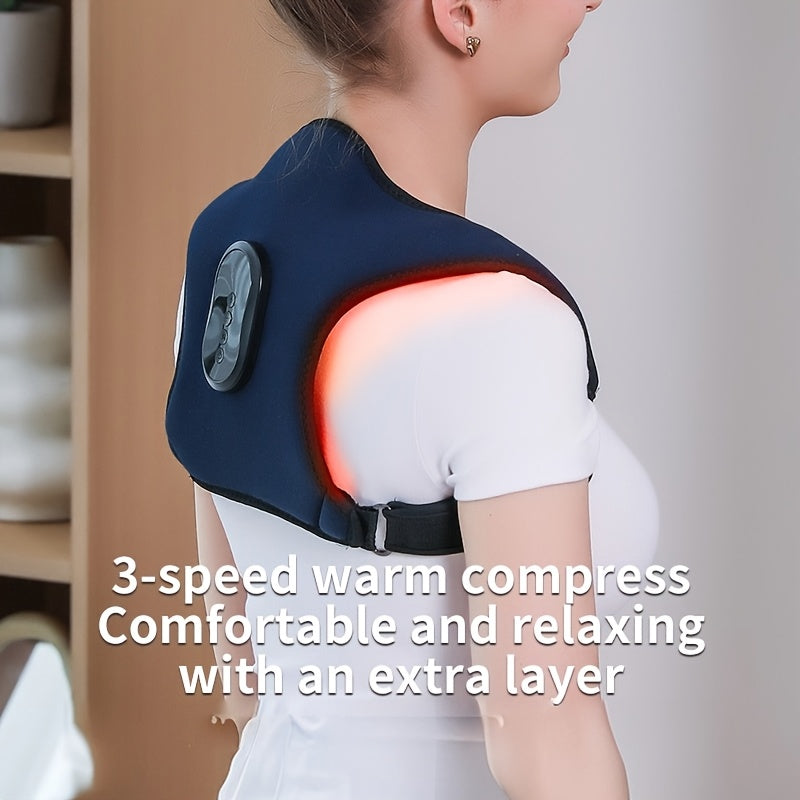 Multifunctional Back and Shoulder Massager with Vibration and Heating