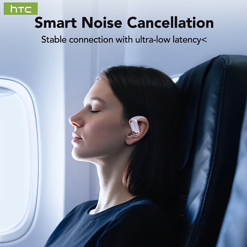HTC NE28 Open-Source OWS Translation Earbuds with 6.0 Low Latency, Wireless, USB Charging, Battery