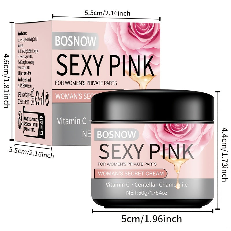 2pcs Pink Private Area Moisturizer Containing Rose and Vitamin C
