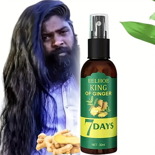 2pcs Ginger Hair Oil& Biotin Hair Serum, 7-Day Ginger Nourishing Scalp Massage for All Hair Types, Hydrating Hair, Perfect Valentine's Day& Mother's Day Gift for Women& Men