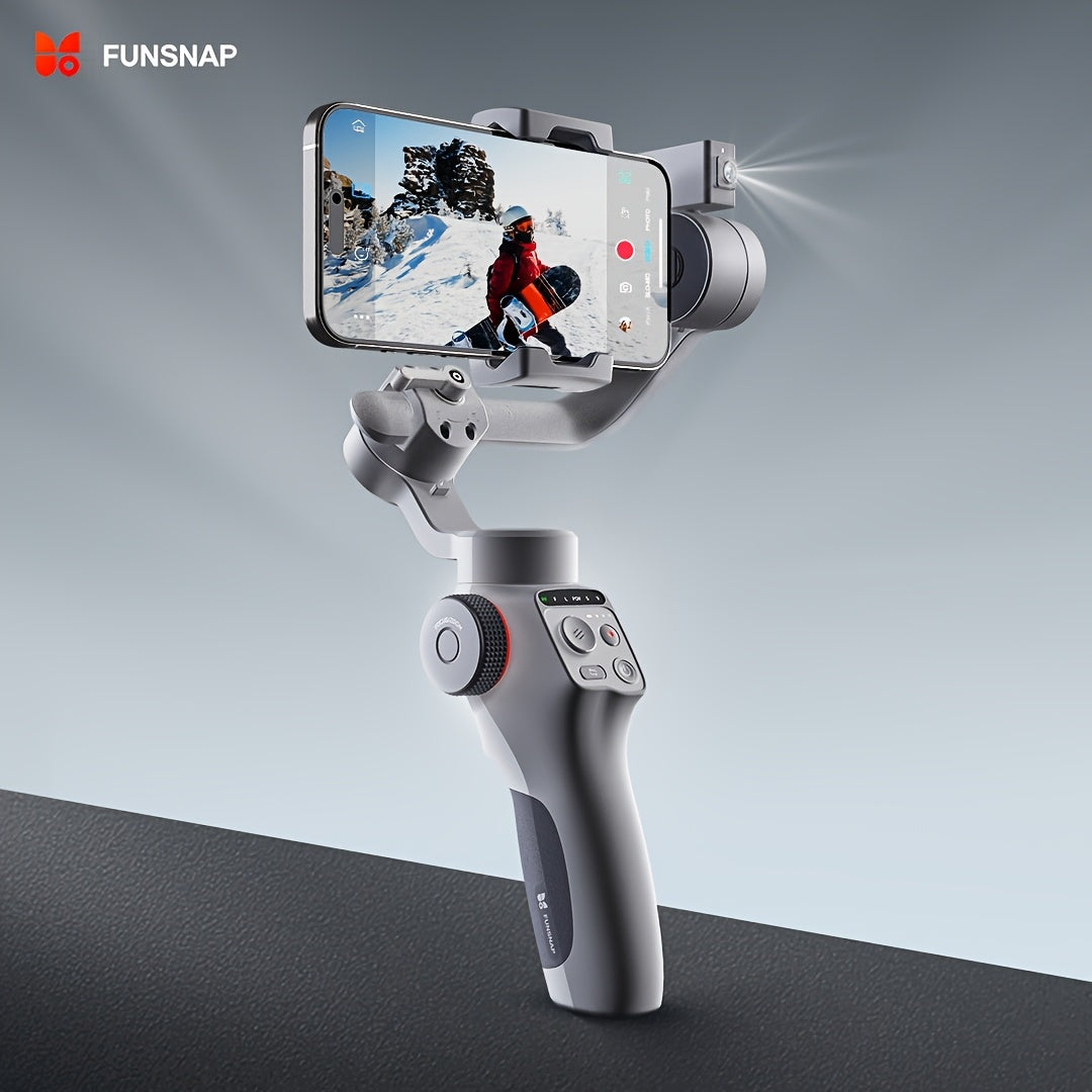 Funsnap Capture 5 Combo Kit 3-axis Smartphone Gimbal Stabilizer LCD Display 360° Rotatable