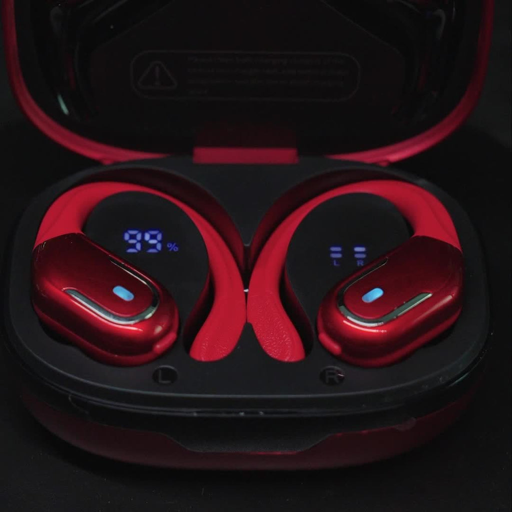 New Wireless Earbuds for Running Sports, Wireless Earphones with Earhooks Pure Bass Sound