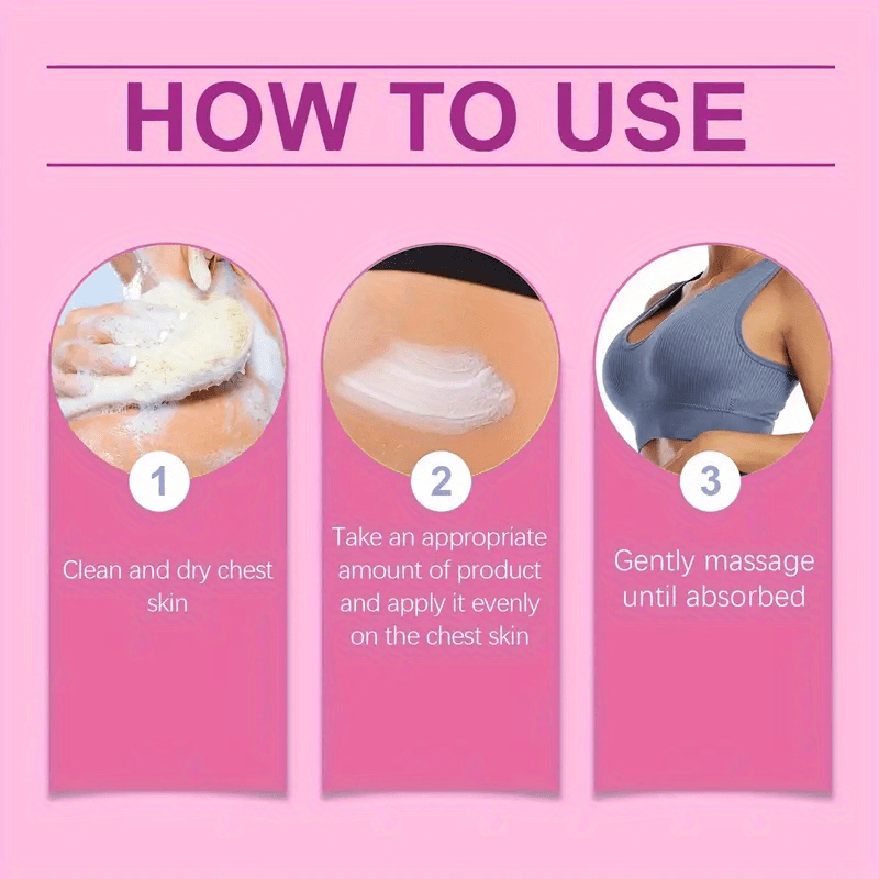 Breast Tightening & Lifting Breast Massage Cream with Rose Oil & Shea Butter