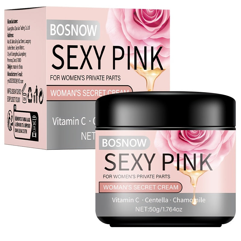 2pcs Pink Private Area Moisturizer Containing Rose and Vitamin C
