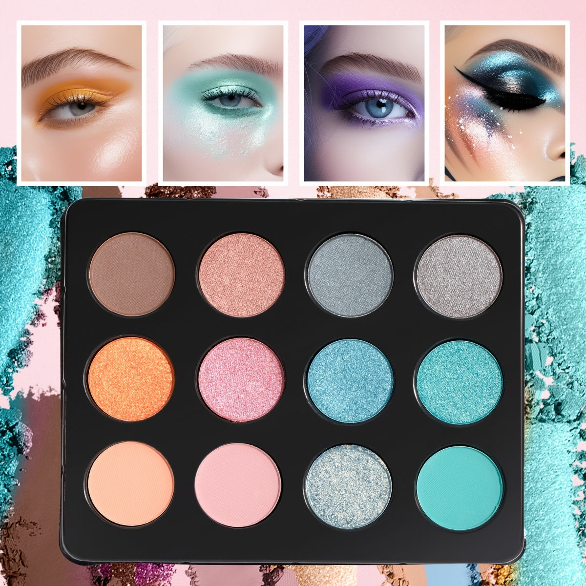 127pcs Leopard Print Makeup Gift Box, Eyeshadow Blush Highlighter Small Mirror Makeup Brush Multi-Purpose Women's Makeup Set, Surprise