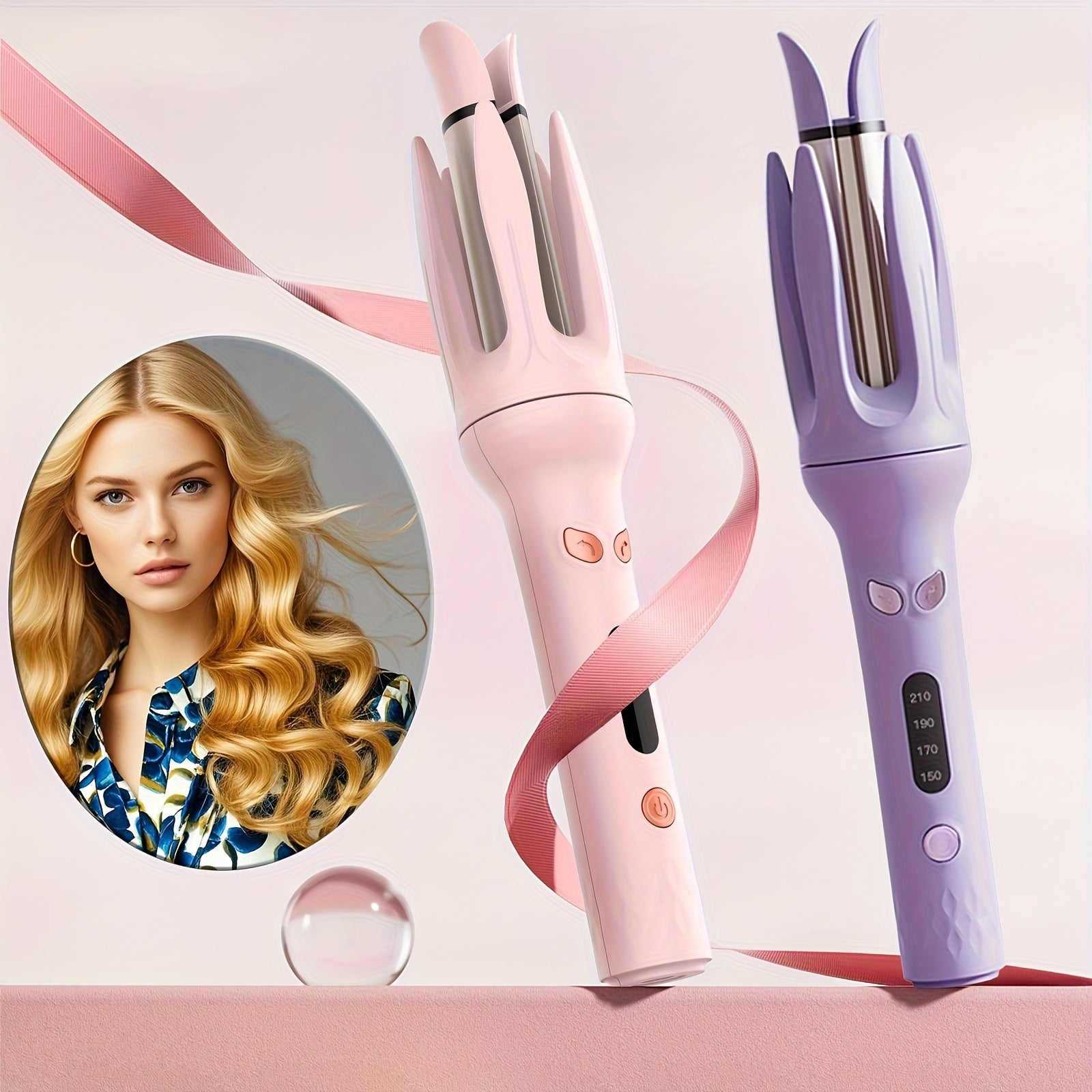 Automatic Hair Curler 28mm Automatic Curling Iron with 4 Temperature Settings